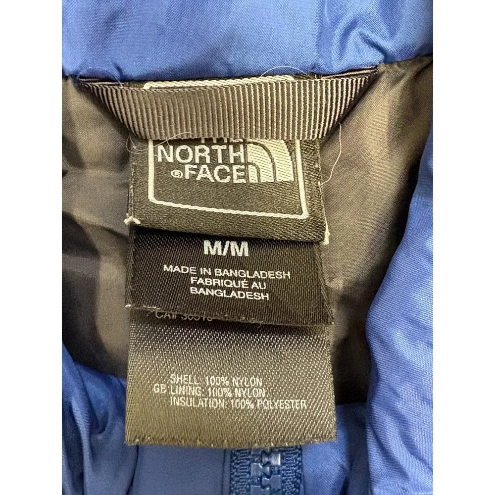 The North Face Puffer Jacket‎ Mens Blue Insulated Zip Up Pockets Outdoor Medium